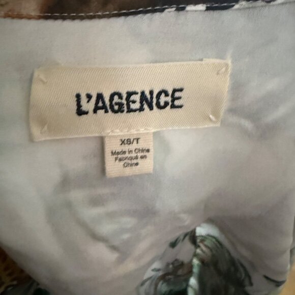 L’AGENCE Leopard & Floral Print Button-Up Shirt - Picture 8 of 8